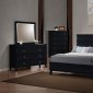 Coaster Black Finish Holland Modern Bedroom w/Optional Casegoods
