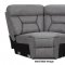Camargue Power Motion Sectional Sofa 600370 in Grey by Coaster