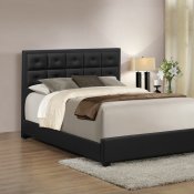 B145 Upholstered Bed in Black