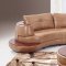 U918-Honey Sectional Sofa Bonded Leather by Global Furniture USA