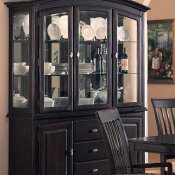 Cappuccino Finish Classic Arched Buffet with Hutch