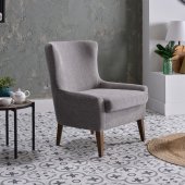 Canyon Accent Chair in Gray Fabric by Bellona