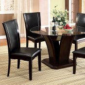 CM3710RT Dining Table in Dark Cherry w/Optional Black Chairs