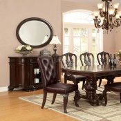CM3319T Bellagio Dining Table in Brown Cherry w/Options