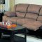 Saddle Microfiber Stylish Living Room w/Recliner Seats