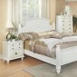 Laura Bedroom in White by Global w/Optional Casegoods