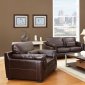 Decca Brown Bonded Leather Modern Sofa by Acme Furniture