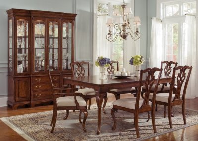 Classic Dining Furniture on Formal Classic Dining Table W Optional Chairs At Furniture Depot