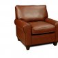 Brown Bonded Leather Elegant Modern Chair