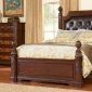 Warm Brown Finish Classic Bedroom w/Panel Bed & Options