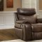 Brown Top Grain Premium Leather Modern Reclining Sofa w/Options