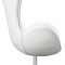 Black or White Leatherette Contemporary Swivel Chair