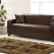 Brown Suede Modern Sofa w/Optional Loveseat & Chair