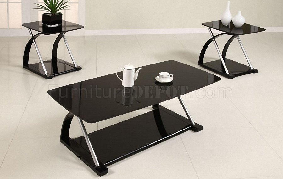 Black and Glass Coffee Table Sets
