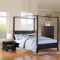 20050 London Canopy Bedroom in Black by Acme w/Optional Items