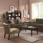 Finley 503581 Sofa in Chocolate Fabric by Coaster w/Options