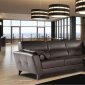 Evelin Sectional Sofa in Brown Leather by ESF w/Options