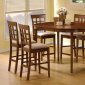 Walnut Stylish Dinette w/Oval shape Counter Height Dining Table
