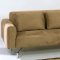 Saddle Brown Microfiber Contemporary Sectional Sofa