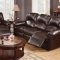 F6675 Motion Sofa Espresso Bonded Leather by Boss w/Options