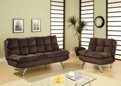 CM2905 Cocoa Beach Sofa Bed in Chocolate Fabric w/Options