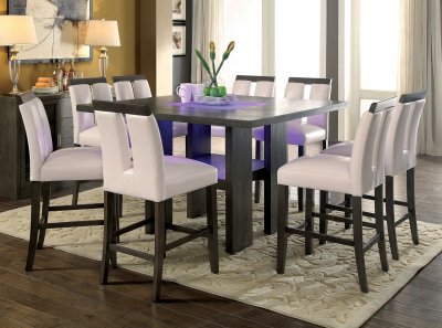 Luminar II CM3559GY-PT Counter Height Dining Table w/LED Lights