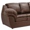 Coffee Leather-Like Fabric Sofa & Loveseat Set w/Options