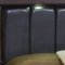 Dark Oak Serpentine Shape Modern Bedroom w/Optional Casegoods