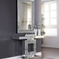 Noralie Console Table w/Mirror 90450 in Mirror by Acme