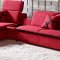 1201 Harding Sectional Sofa in Red Fabric by VIG