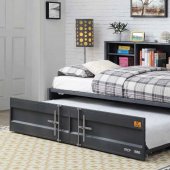Cargo Daybed 38270 in Gunmetal w/Storage & Trundle by Acme