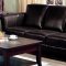 Dark Brown Bycast Leather Elegant Contemporary Living Room