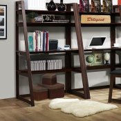 Dark Chocolate 3Pc Desk/Shelf with Optional Chair