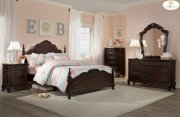 Dark Cherry 1386 Cinderella Classic Bedroom w/Options