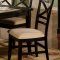 Black Finish Dining Room With Round Table