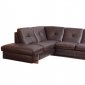 945 Sectional Sofa in Brown Leather by ESF