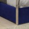 Porter Upholstered Bed in Navy Velvet Fabric by Meridian