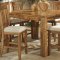 Light Oak Finish Counter Height Casual Dinette Table w/Options