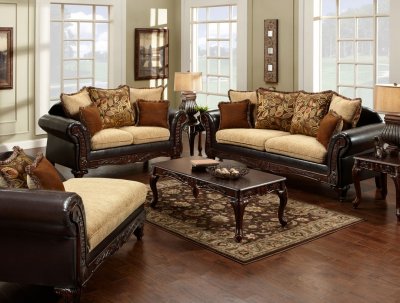 Doncaster Sofa SM7430 in Fabric & Leatherette w/Options