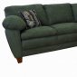 Sage Green Fabric Modern Sectional Sofa w/Wooden Legs