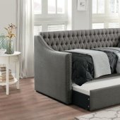 Tulney Daybed w/Trundle 4966DG in Dark Gray by Homelegance
