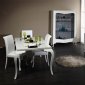 White Finish Modern Dining Table w/Optional Items