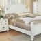 White Finish Transitional 6Pc Bedroom Set w/Options