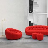 Fantasy Sofa in Red Fabric by J&M w/Options