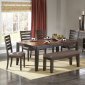 Espresso & Light Brown Two-Tone Modern Dining Table w/Options