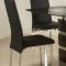 Black High Gloss Finish Modern Dining Table w/Optional Chairs