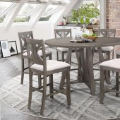 Athens 5Pc Counter Ht Dining Set 109858 in Barn Gray by Coaster