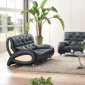 S375-BI Sofa in Two-Tone Leather by Pantek w/Options