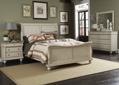 Rustic Traditions II Bedroom 5Pc Set 689-BR in Rustic White