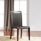 Modern Dining Chair Set of 2 by J&M in Chocolate